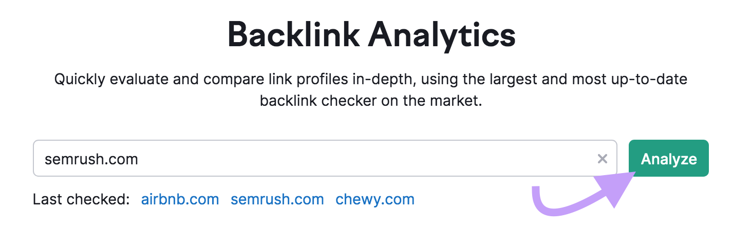 "sr03.amztools.in" domain entered into the Backlinks tool search bar