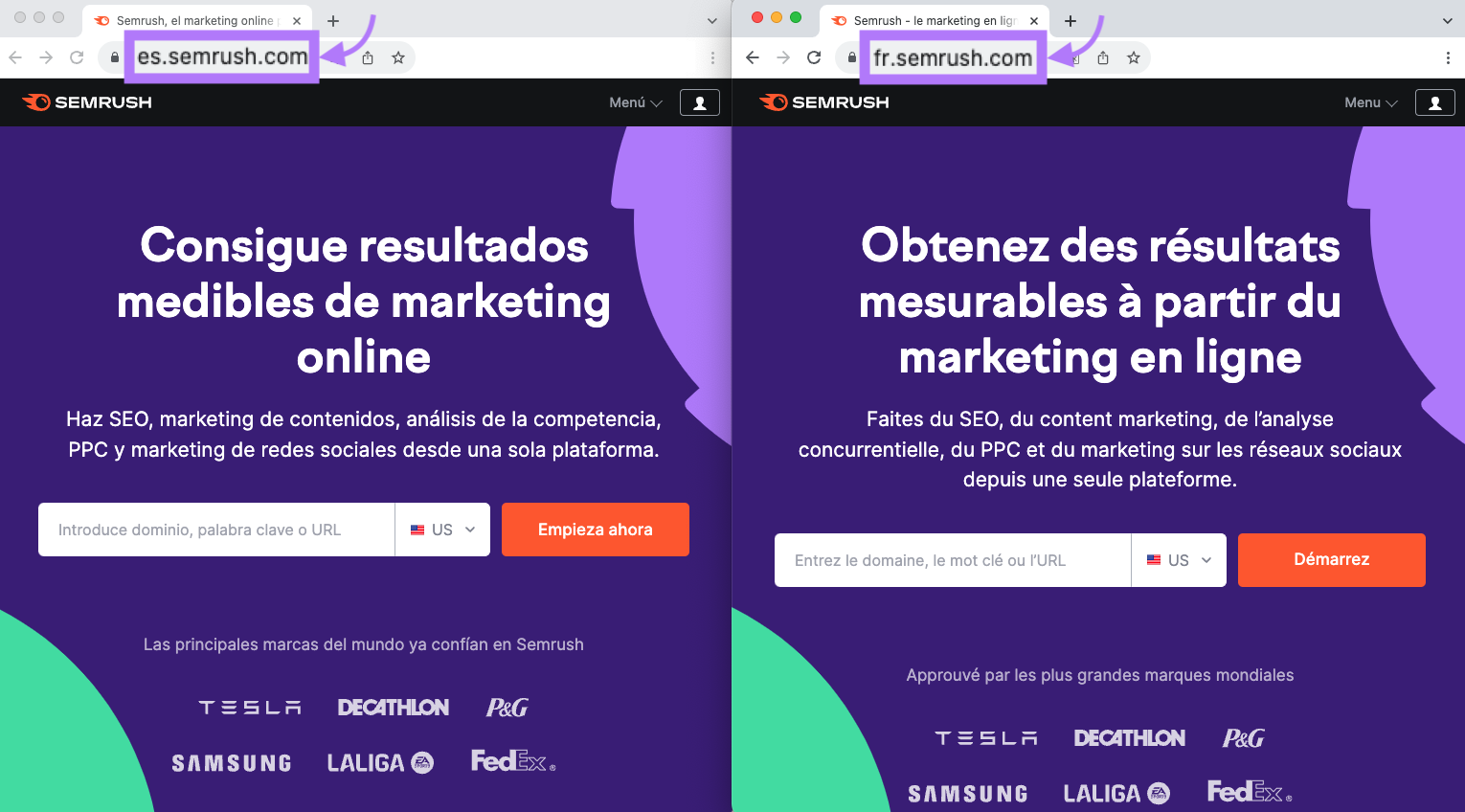 "sr03.amztools.in/_es" and "sr03.amztools.in/_fr" subdomains landing pages